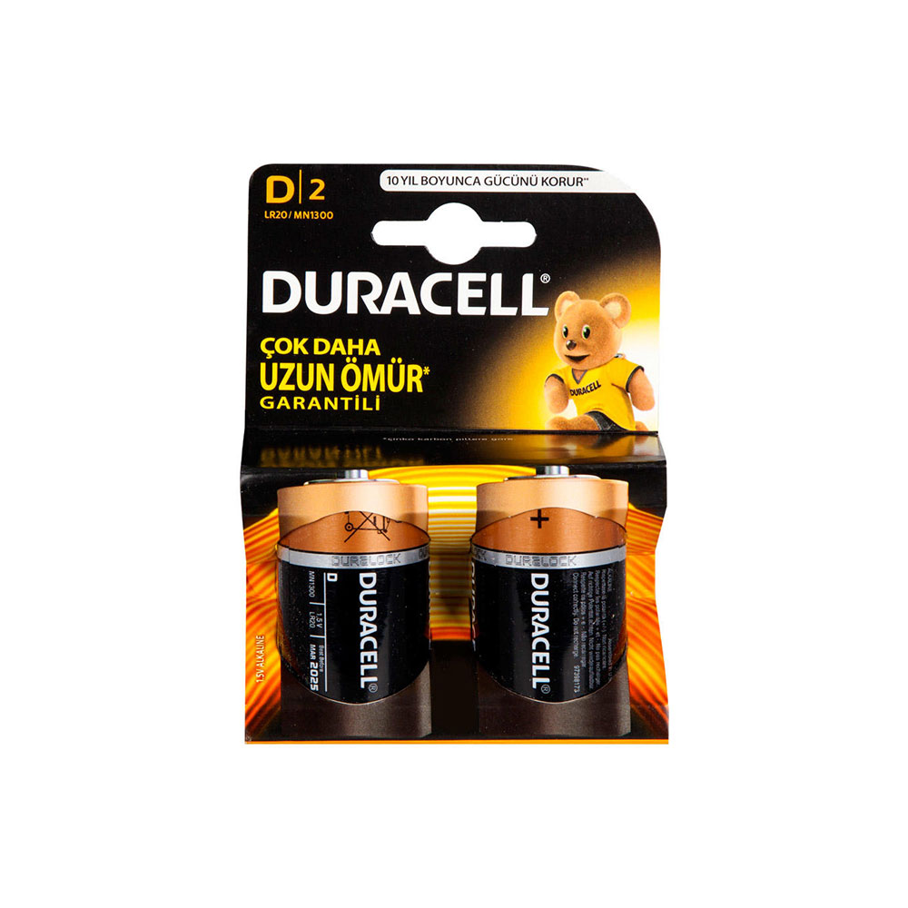 DURACELL PİL BÜYÜK BOY 2 Lİ