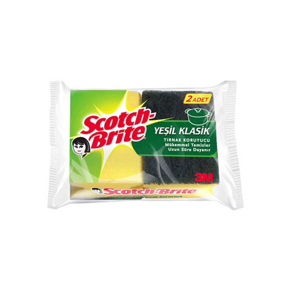 SCOTCH BRITE BULAŞIK SÜNGERİ OLUKLU 2 Lİ
