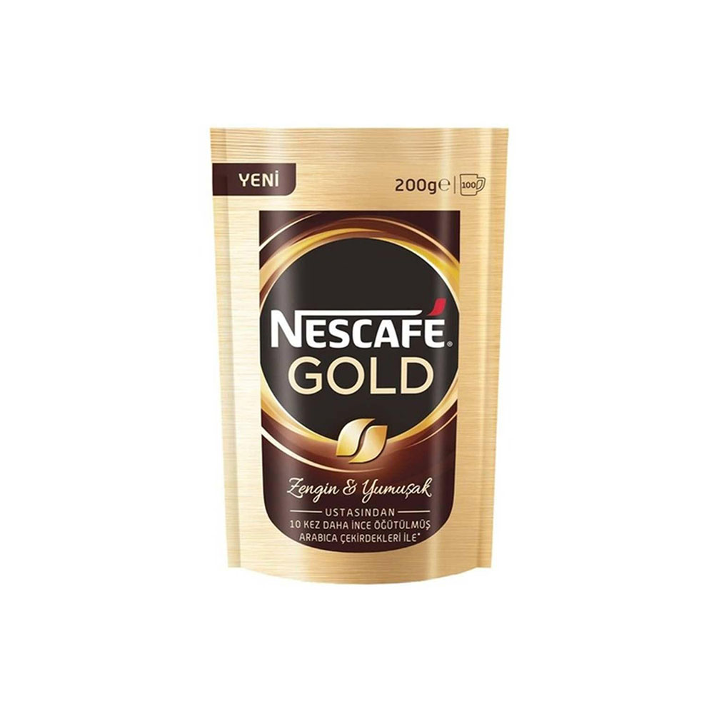 NESCAFE GOLD 200 GR.YEDEK POŞET*6