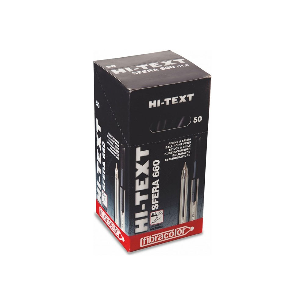 KALEM TÜKENMEZ HITEXT 660 SİYAH 50 Lİ