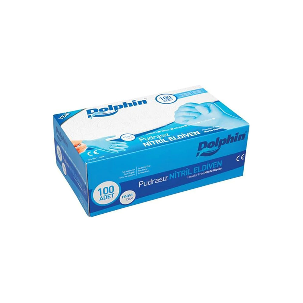 MUAYENE ELDİVENİ VİNİL PUDRASIZ MAVİ MEDIUM